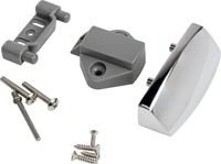 Ручка врезная с замком 79мм, хромированная, D7мм