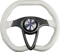 Рулевое колесо BARRACUDA обод белый, спицы серебряные д. 350 мм