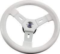 Рулевое колесо ELBA обод белый, спицы серебрянные д.320 мм