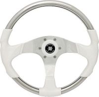 Рулевое колесо «Matrix», белый обод.