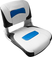 Кресло Premium Hi-back Qualifier, серое с темно-серым и синим