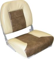 Кресло «premium low back», песочное с коричневым