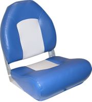 Кресло с боковой поддержкой, серое с синим