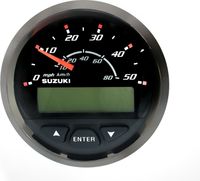 Спидометр Suzuki DF300, 80 км/ч, черный
