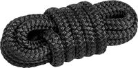 Веревка из полиэстера с огонами для крепления кранца, d10 мм, L2 м, цвет черный