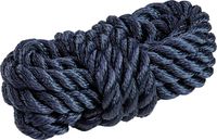 Веревка из полиэстера с огонами для крепления кранца, d10 мм, L2 м, цвет синий