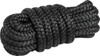 Веревка из полиэстера с огонами для крепления кранца, d12 мм, L3 м, цвет черный