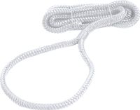 Веревка из сверхпрочного полиэфира с огонами для крепления кранца, d12 мм, L2,5 м, белый