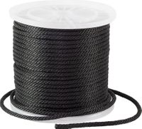 Веревка сплошного плетения d10мм, L100м, черный,KOT