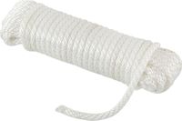 Веревка сплошного плетения d8мм, L15м белый,KOT