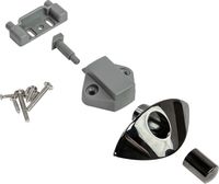 Замок дверной врезной, хромированный D20мм