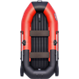 Надувная лодка ПВХ, Таймень NX 270 НД Комби, красный/черный