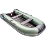 Надувная лодка ПВХ, RUSH 3000 СК, зеленый/черный