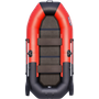 Надувная лодка ПВХ, Таймень NX 270 С Комби, красный/черный