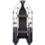 Надувная лодка ПВХ, Ривьера 4000 НДНД Гидролыжа Комби, светло-серый/черный