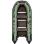 Надувная лодка ПВХ, Ривьера Компакт 3200 СК Касатка, зеленый/черный
