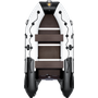 Надувная лодка ПВХ, Ривьера Максима 3400 СК Комби, светло-серый/черный