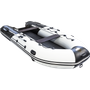 Надувная лодка ПВХ, Ривьера 4000 НДНД Гидролыжа Комби, светло-серый/черный