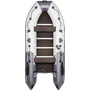 Надувная лодка ПВХ, Ривьера Компакт 3600 СК Комби, светло-серый/графит