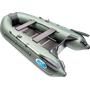 Надувная лодка ПВХ, RUSH 3000 СК, зеленый/черный