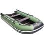 Надувная лодка ПВХ, Ривьера Компакт 2900 СК Касатка, зеленый/черный