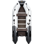 Надувная лодка ПВХ, Ривьера Компакт 3600 СК Комби, светло-серый/черный