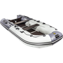 Надувная лодка ПВХ, Ривьера Компакт 3600 СК Комби, светло-серый/графит