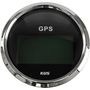 GPS-спидометр электронный, черный циферблат, нержавеющий ободок, выносная антенна, д. 85 мм, скорость только в узлах
