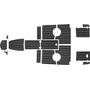 Комплект палубного покрытия для Феникс 510BR, тик черный, Marine Rocket