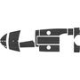 Комплект палубного покрытия для Феникс 530HT, тик черный, Marine Rocket