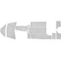 Комплект палубного покрытия для Феникс 530HT, тик классический, с обкладкой, Marine Rocket