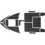Комплект палубного покрытия для Феникс 560, тик черный, Marine Rocket