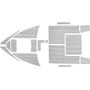 Комплект палубного покрытия для Феникс 560, тик серый, Marine Rocket