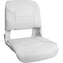 Кресло пластмассовое складное с подложкой All Weather High Back Seat, белый/чёрный