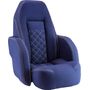Кресло ROYALITA мягкое, подставка, обивка ткань Markilux темно-синяя