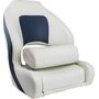 Кресло с болстером Delux Sport Flip Up, обивка белый/синий винил