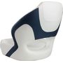 Кресло с болстером Delux Sport Flip Up, обивка белый/синий винил