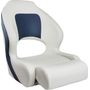 Кресло с болстером Delux Sport Flip Up, обивка белый/синий винил