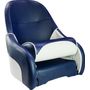 Кресло с болстером Ocean Flip Up, обивка синий/белый винил (упаковка из 2 шт.)