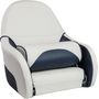 Кресло с болстером Ocean Flip Up, обивка винил, цвет белый/синий