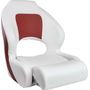 Кресло с болстером Premium Captain's Bucket, обивка винил, цвет белый/красный, Marine Rocket