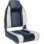 Кресло складное мягкое Premium Designer High Back Seat, серый/чёрный