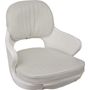 Кресло YACHTSMAN мягкое, съемные подушки, материал белый винил