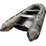 Лодка РИБ (RIB) Навигатор 380PRO, камуфляж лес (корпус черный), FORZA