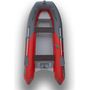 Лодка РИБ (RIB) STEL R-375, красный/графит, накладки на рундук и банки, защита киля, корпус графит