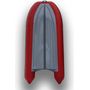 Лодка РИБ (RIB) STEL R-375, красный/графит, накладки на рундук и банки, защита киля, корпус графит