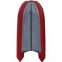 Лодка РИБ (RIB) STEL R-375, красный/графит, накладки на рундук и банки, защита киля, корпус графит