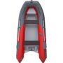 Лодка РИБ (RIB) STEL R-375, серый/красный, накладки на рундук и банки, защита киля, корпус серый
