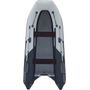 Лодка РИБ (RIB) STEL R-375, серый/оранжевый, накладки на рундук и банки, защита киля, корпус серый