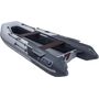 Лодка РИБ (RIB) STEL R-375, серый/оранжевый, накладки на рундук и банки, защита киля, корпус серый